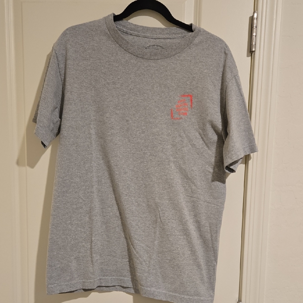 Anti Social Social Club Heather Gray Tee with Red Logo